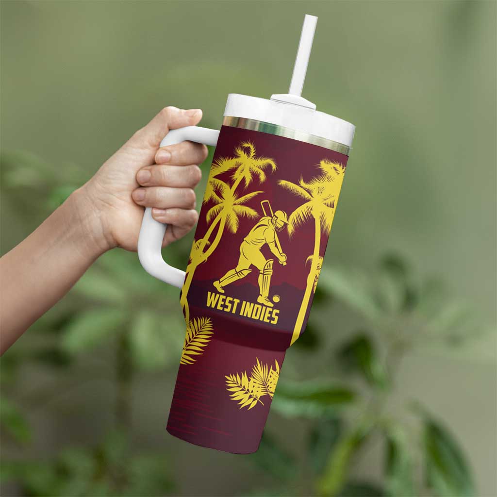 Custom Cricket 2026 West Indies Tumbler With Handle WI Tropical Version