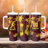Custom Cricket 2026 West Indies Tumbler With Handle WI Tropical Version