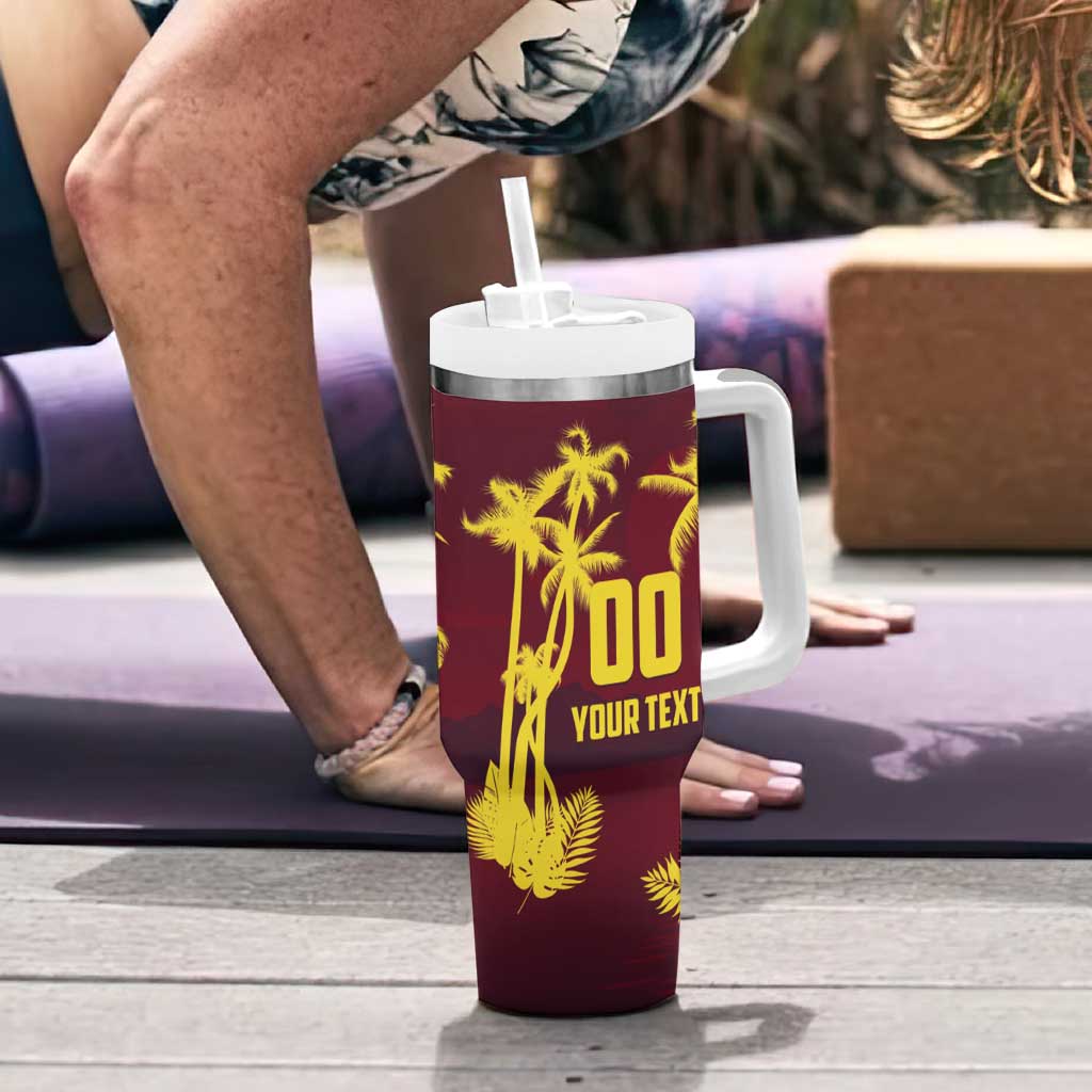 Custom Cricket 2026 West Indies Tumbler With Handle WI Tropical Version