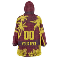 Custom Cricket 2026 West Indies Wearable Blanket Hoodie WI Tropical Version