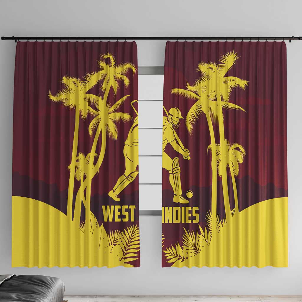 Cricket 2026 West Indies Window Curtain WI Tropical Version
