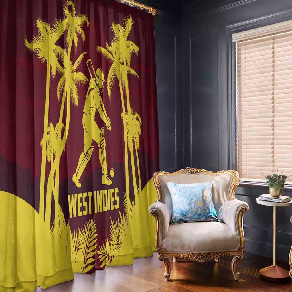 Cricket 2026 West Indies Window Curtain WI Tropical Version
