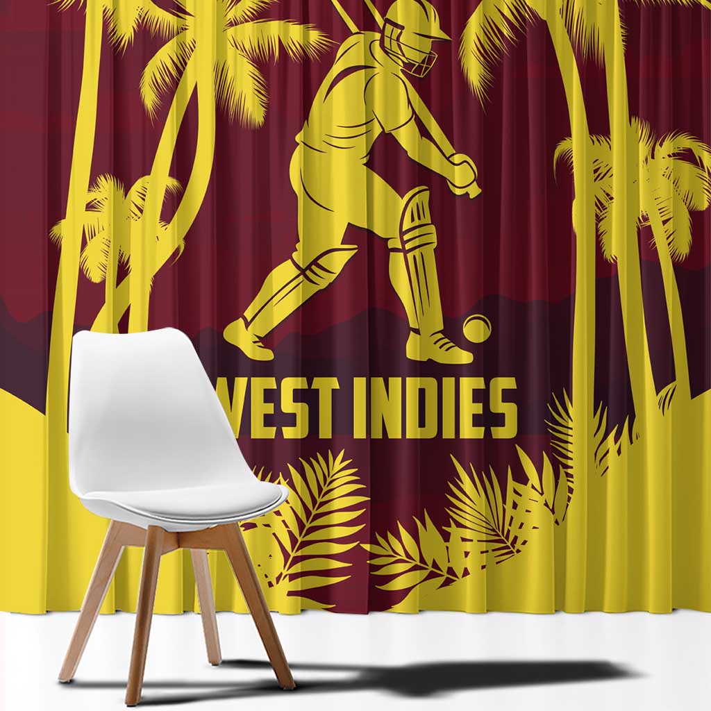 Cricket 2026 West Indies Window Curtain WI Tropical Version