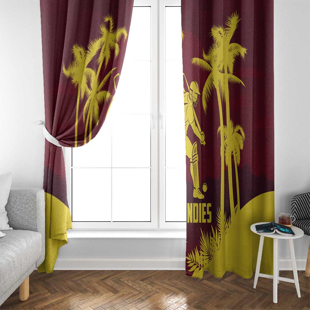 Cricket 2026 West Indies Window Curtain WI Tropical Version