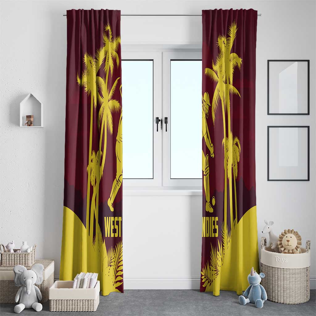 Cricket 2026 West Indies Window Curtain WI Tropical Version