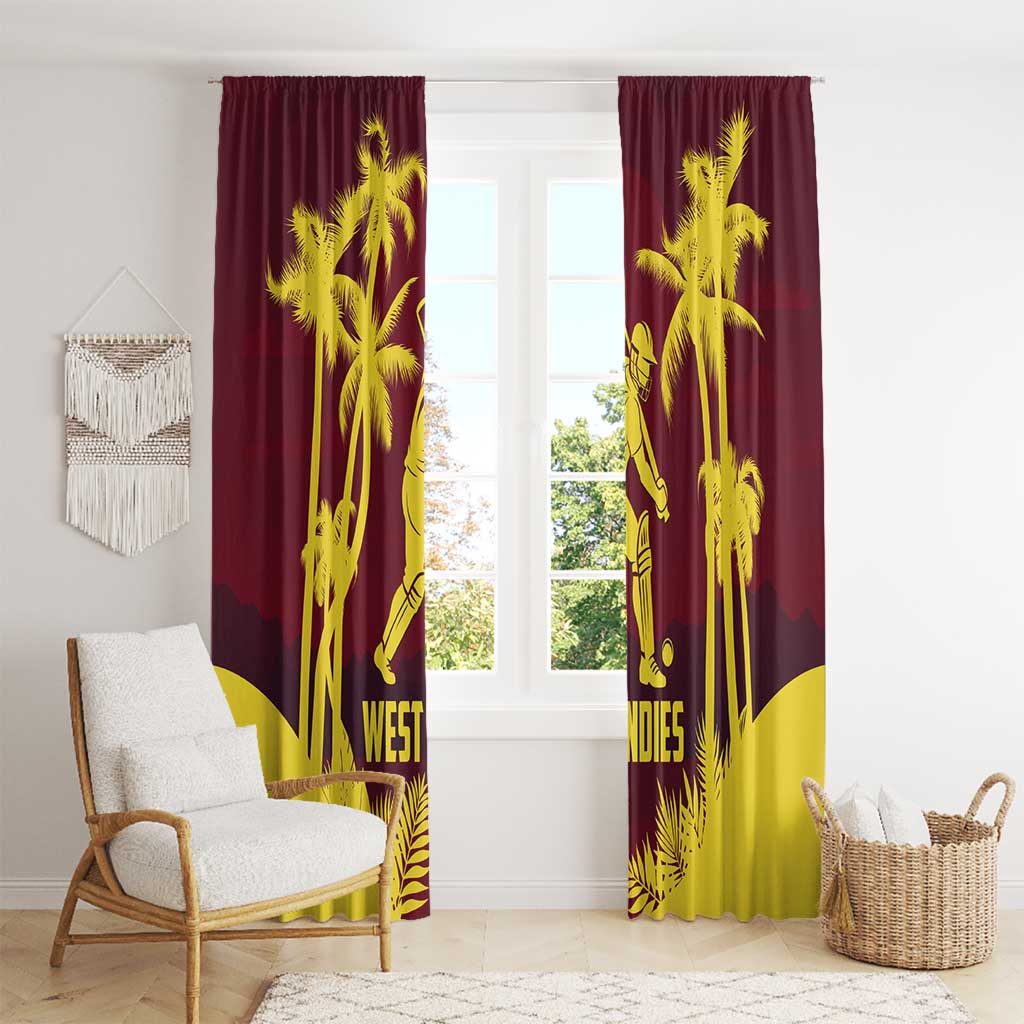 Cricket 2026 West Indies Window Curtain WI Tropical Version