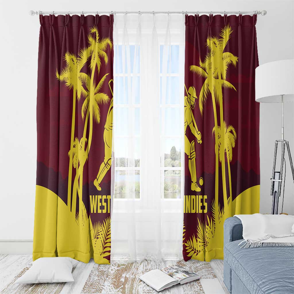 Cricket 2026 West Indies Window Curtain WI Tropical Version