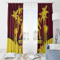 Cricket 2026 West Indies Window Curtain WI Tropical Version