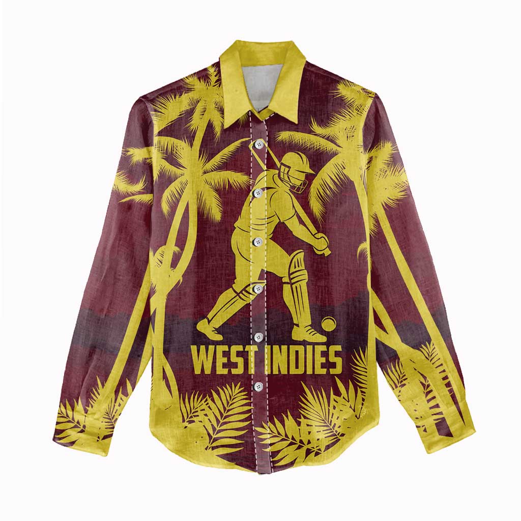 Custom Cricket 2026 West Indies Women Casual Shirt WI Tropical Version