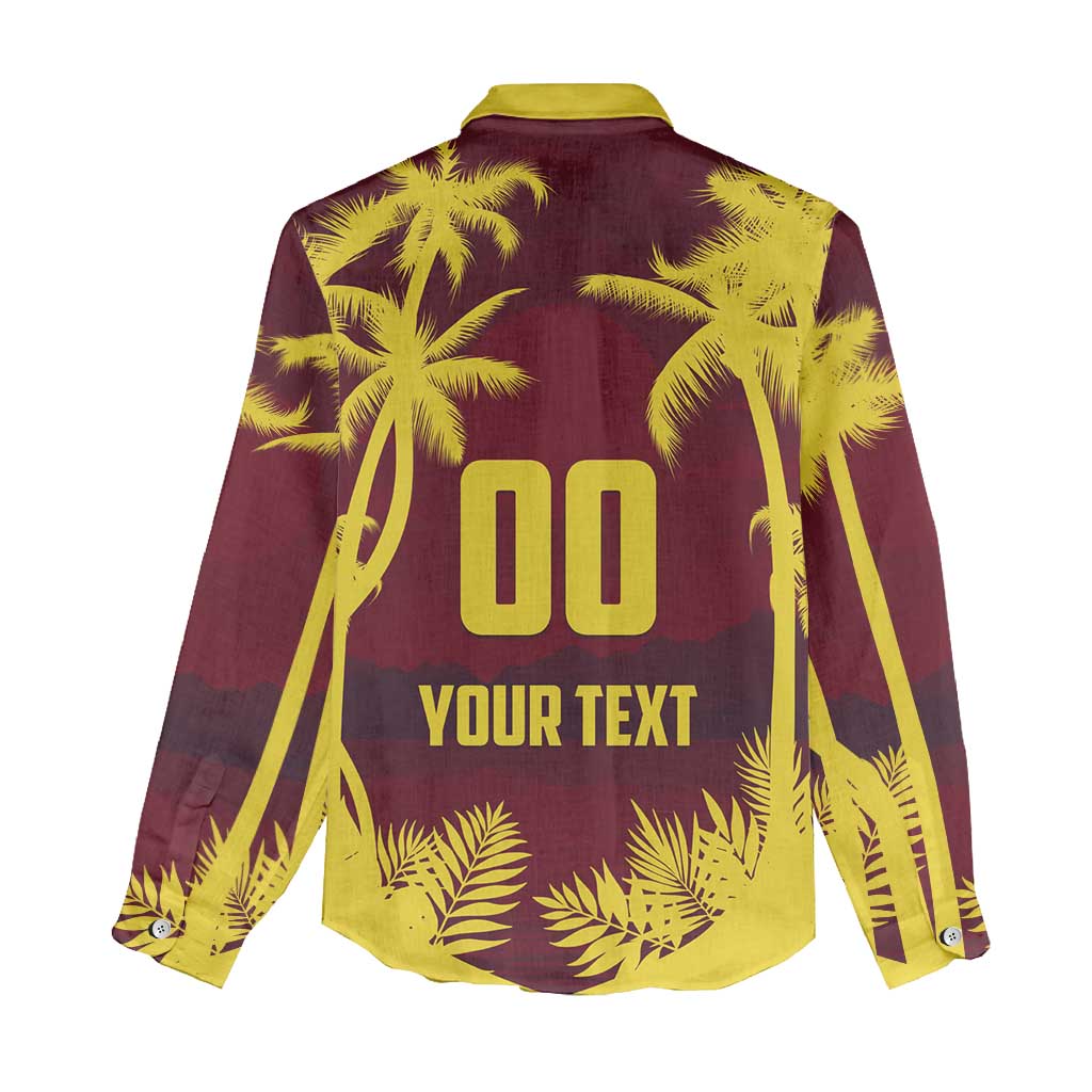 Custom Cricket 2026 West Indies Women Casual Shirt WI Tropical Version