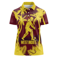 Custom Cricket 2026 West Indies Women Polo Shirt WI Tropical Version