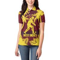 Custom Cricket 2026 West Indies Women Polo Shirt WI Tropical Version