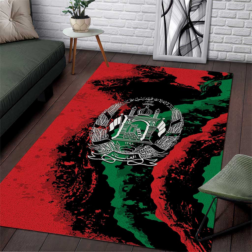 Afghanistan Area Rug Grunge Style
