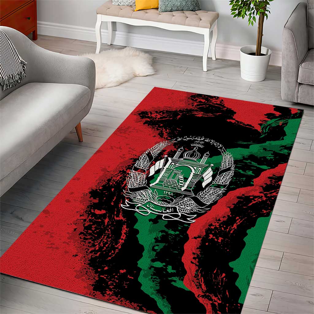 Afghanistan Area Rug Grunge Style