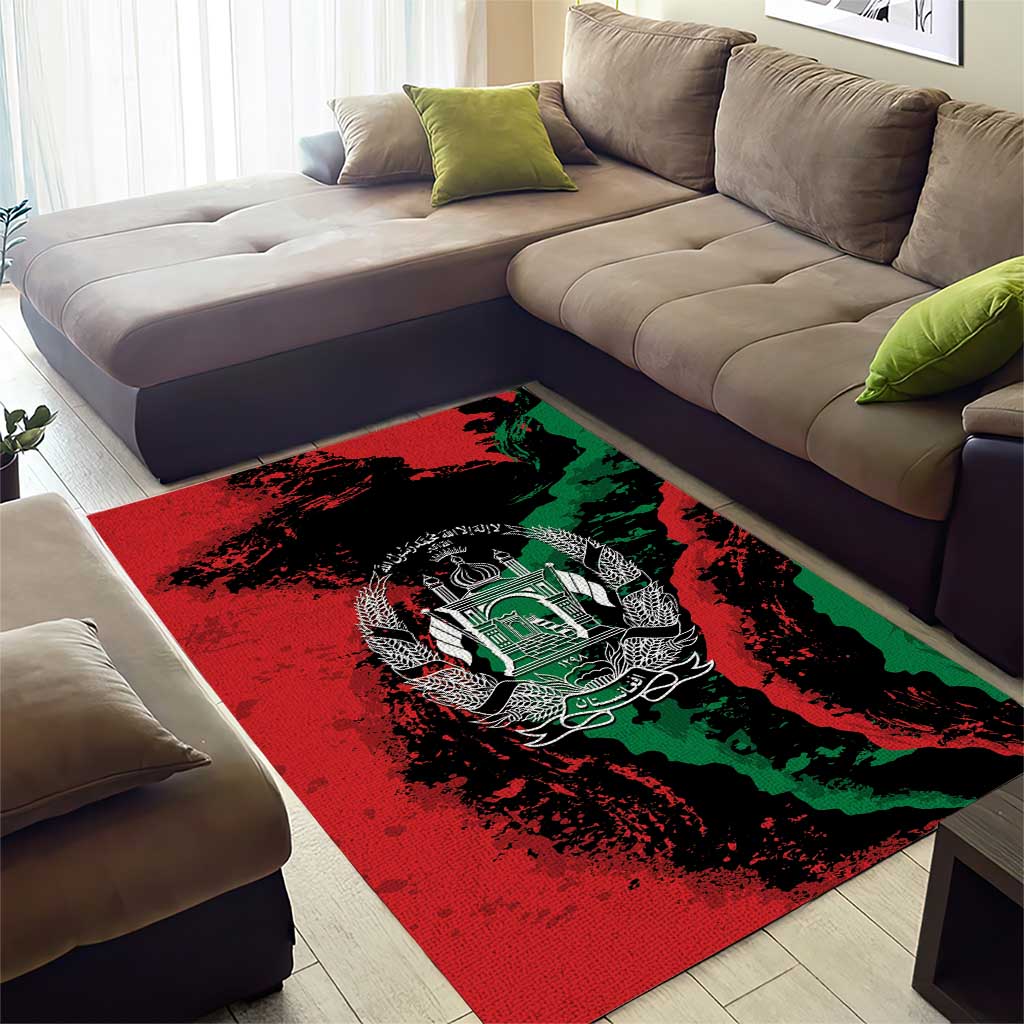 Afghanistan Area Rug Grunge Style