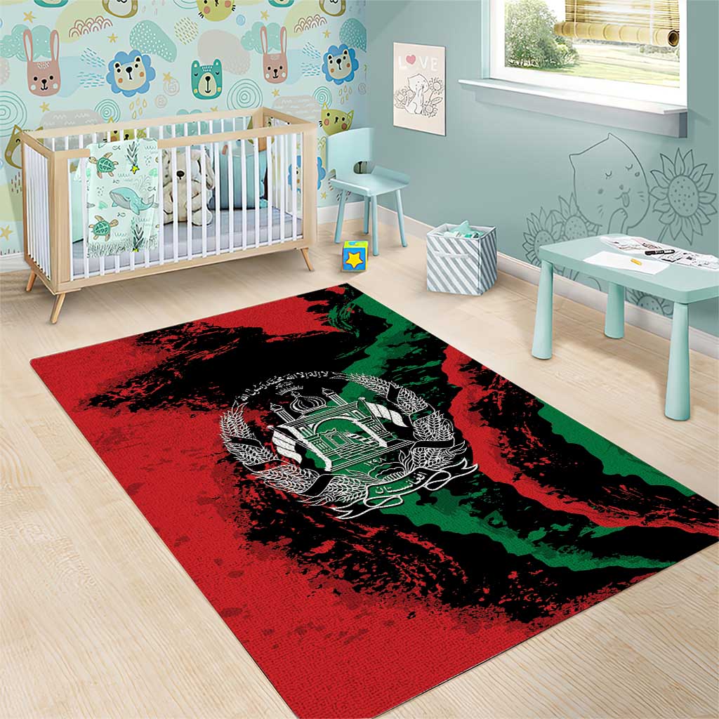 Afghanistan Area Rug Grunge Style