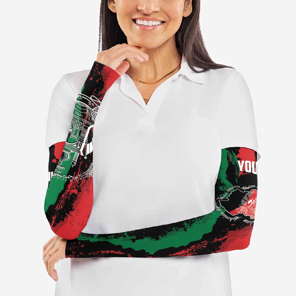 Personalized Afghanistan Arm Sleeves Grunge Style
