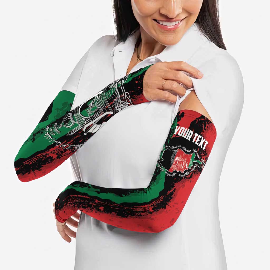 Personalized Afghanistan Arm Sleeves Grunge Style
