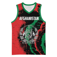 Personalized Afghanistan Basketball Jersey Grunge Style
