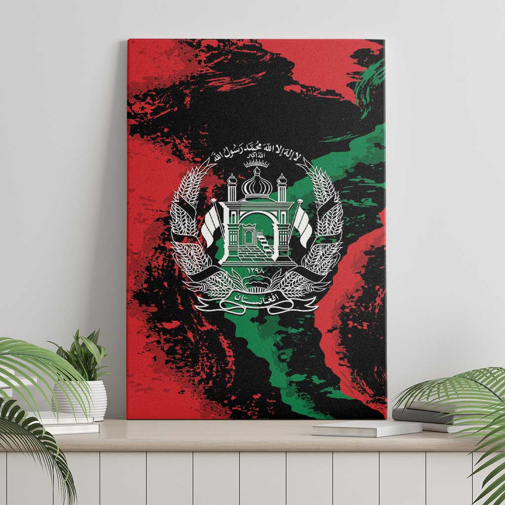 Afghanistan Canvas Wall Art Grunge Style