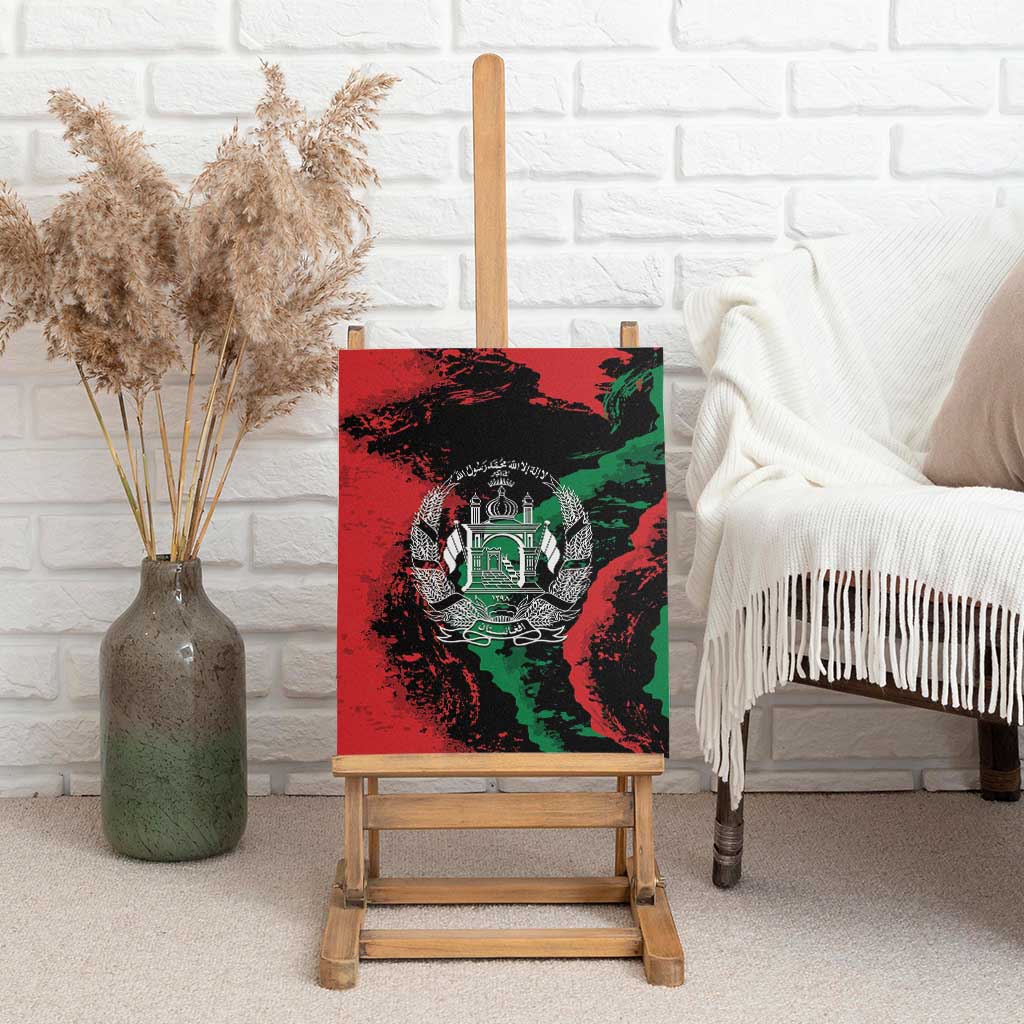 Afghanistan Canvas Wall Art Grunge Style