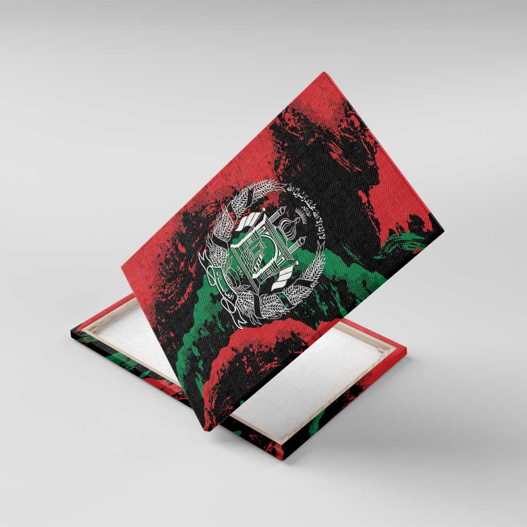 Afghanistan Canvas Wall Art Grunge Style