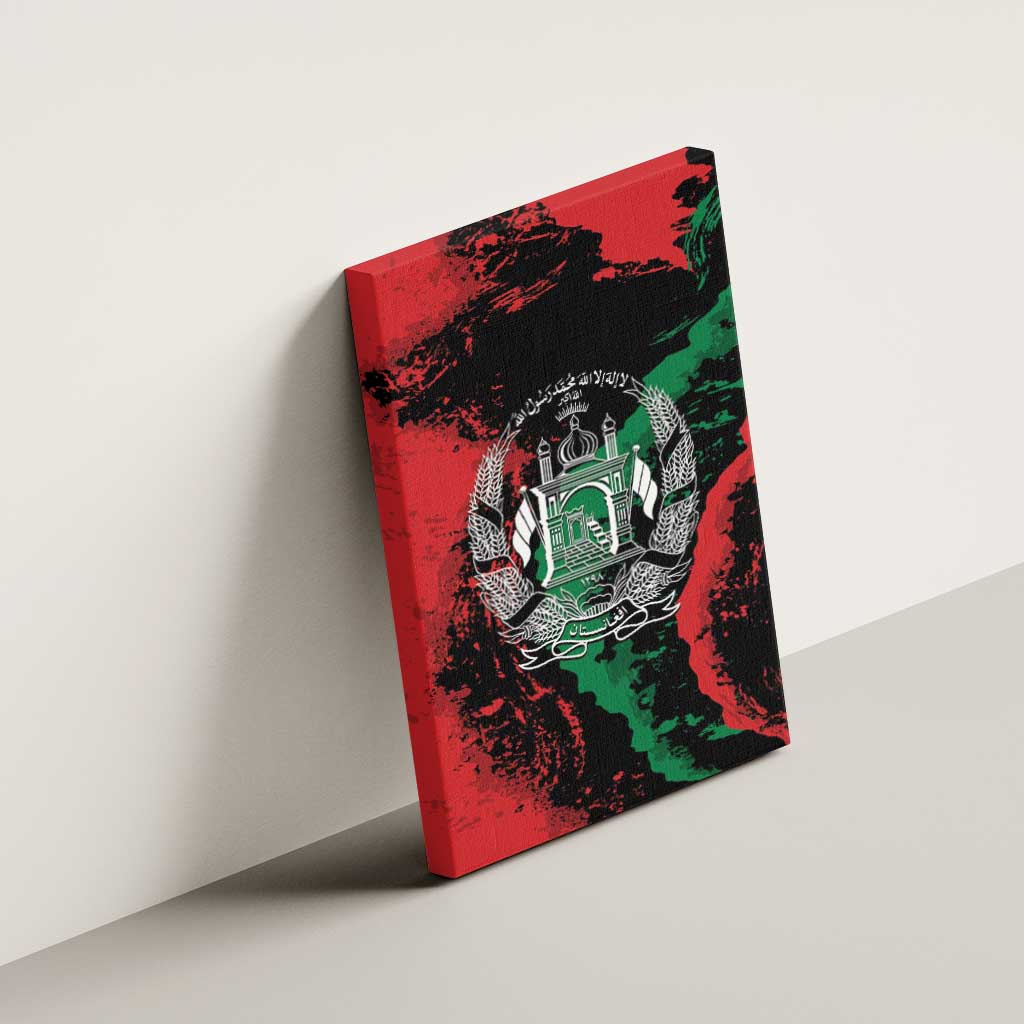 Afghanistan Canvas Wall Art Grunge Style