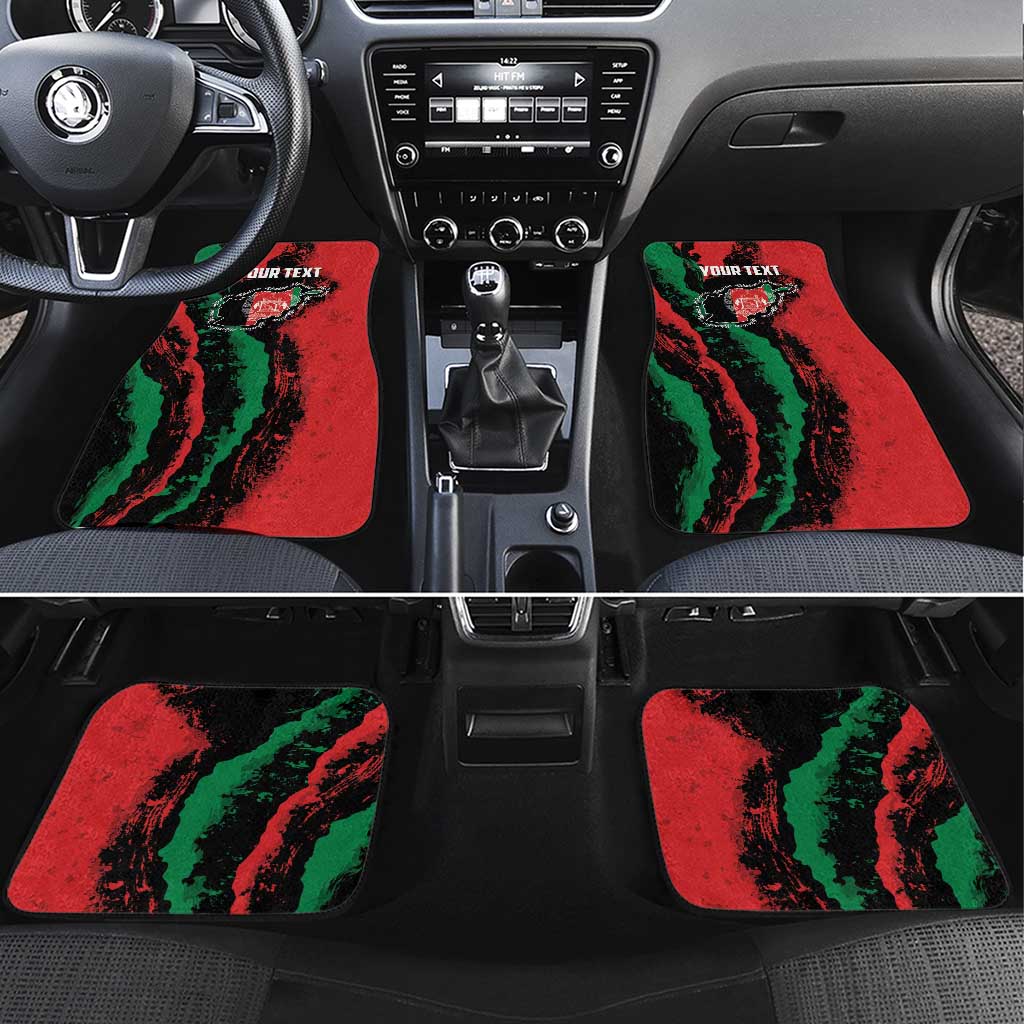 Personalized Afghanistan Car Mats Grunge Style