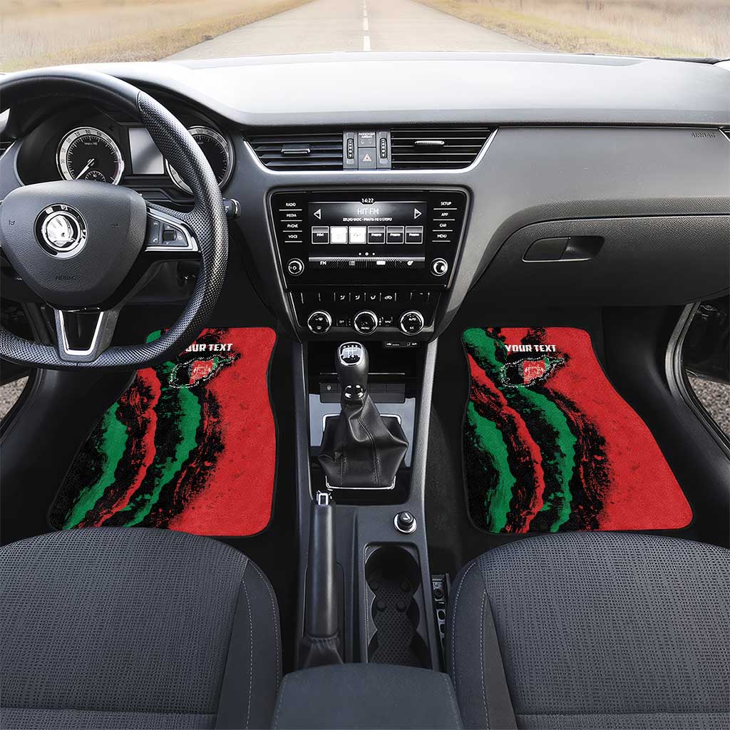 Personalized Afghanistan Car Mats Grunge Style