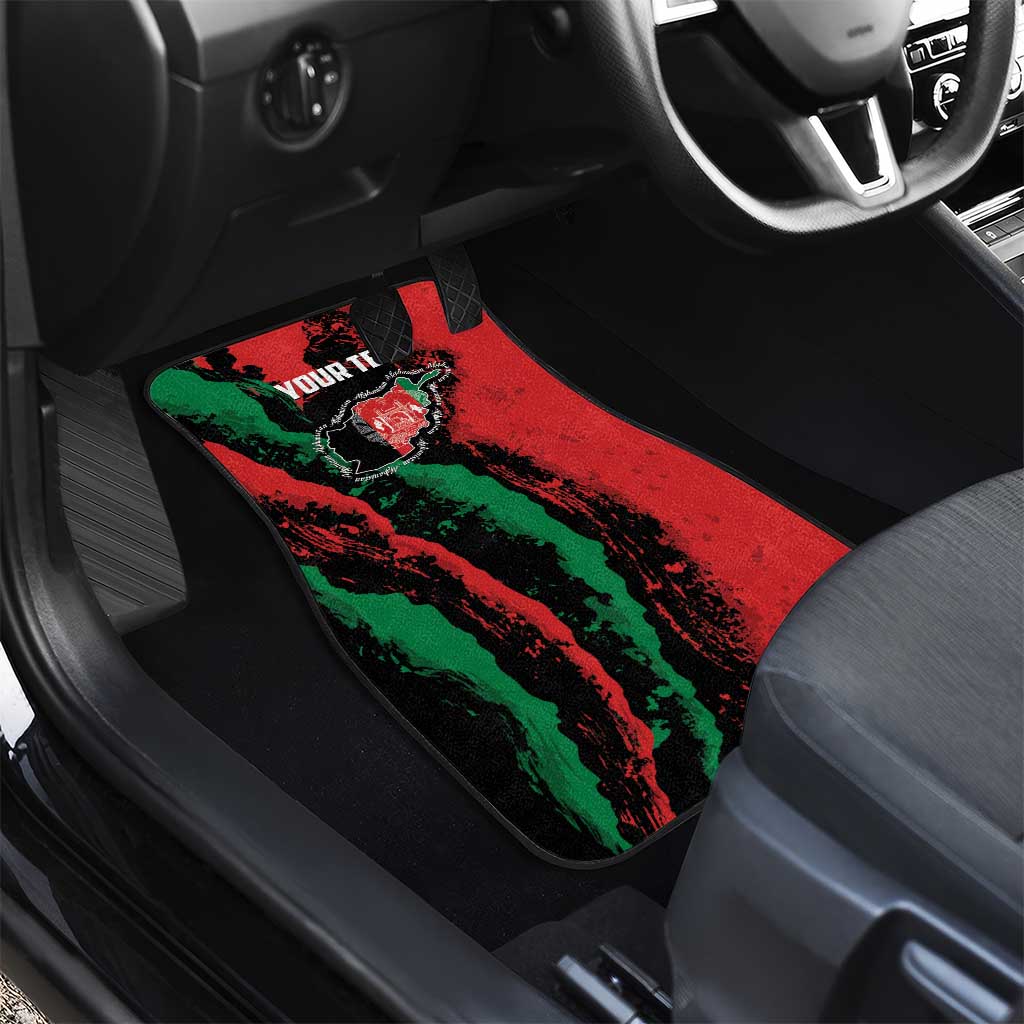 Personalized Afghanistan Car Mats Grunge Style