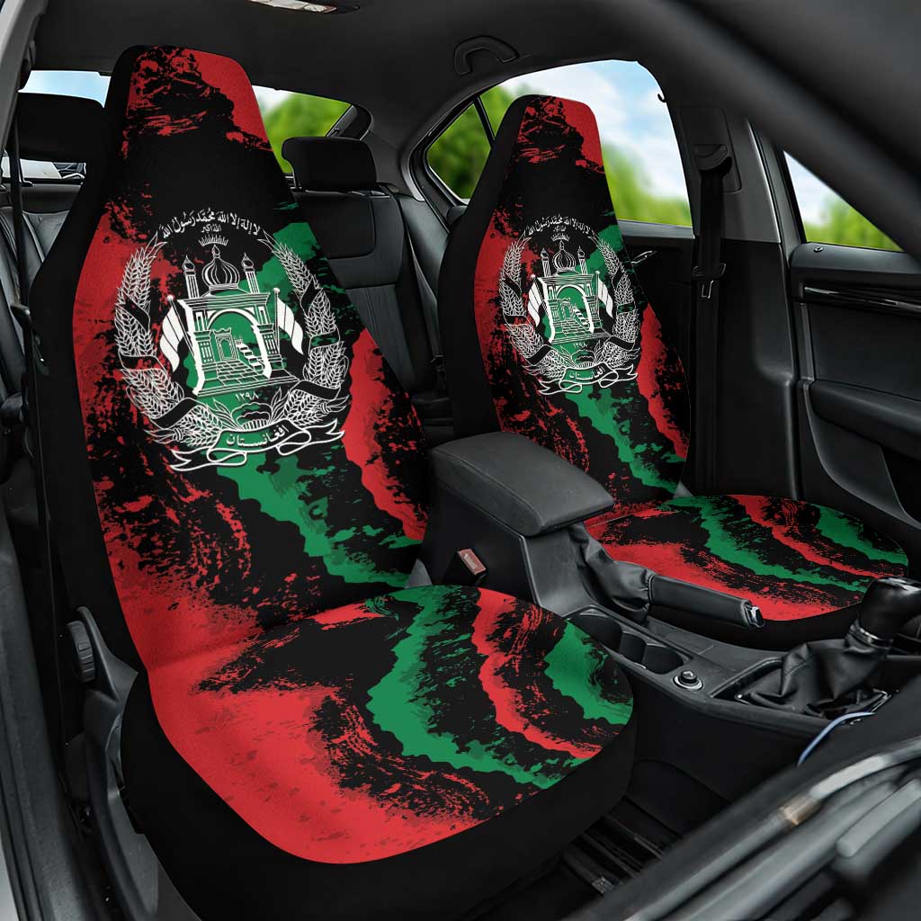 Afghanistan Car Seat Cover Grunge Style