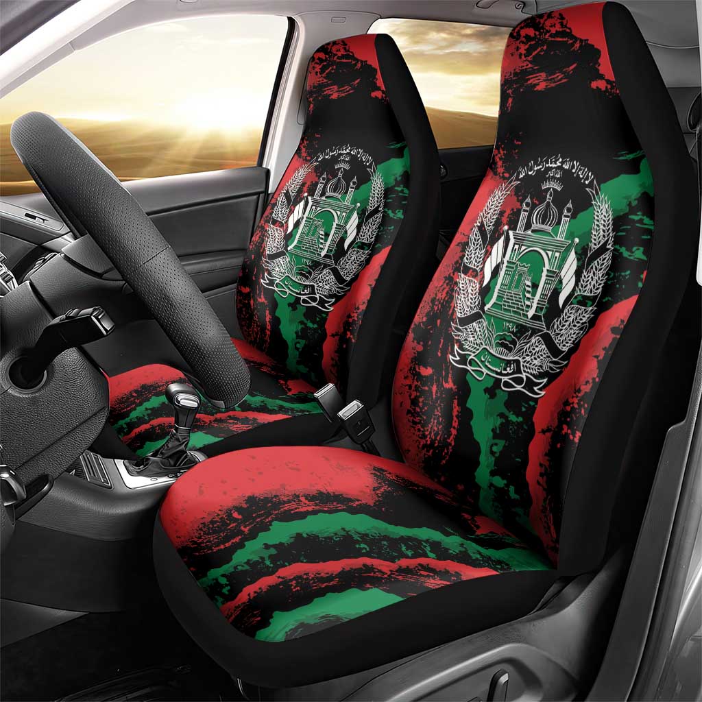 Afghanistan Car Seat Cover Grunge Style