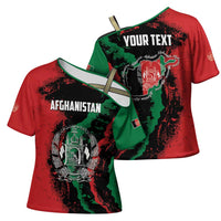 Personalized Afghanistan Cross Shoulder Shirt Grunge Style