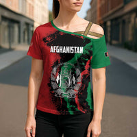 Personalized Afghanistan Cross Shoulder Shirt Grunge Style