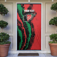 Personalized Afghanistan Door Cover Grunge Style