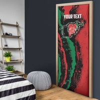 Personalized Afghanistan Door Cover Grunge Style