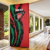 Personalized Afghanistan Door Cover Grunge Style