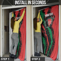 Personalized Afghanistan Door Cover Grunge Style
