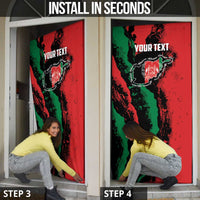 Personalized Afghanistan Door Cover Grunge Style