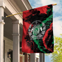 Afghanistan Garden Flag Grunge Style