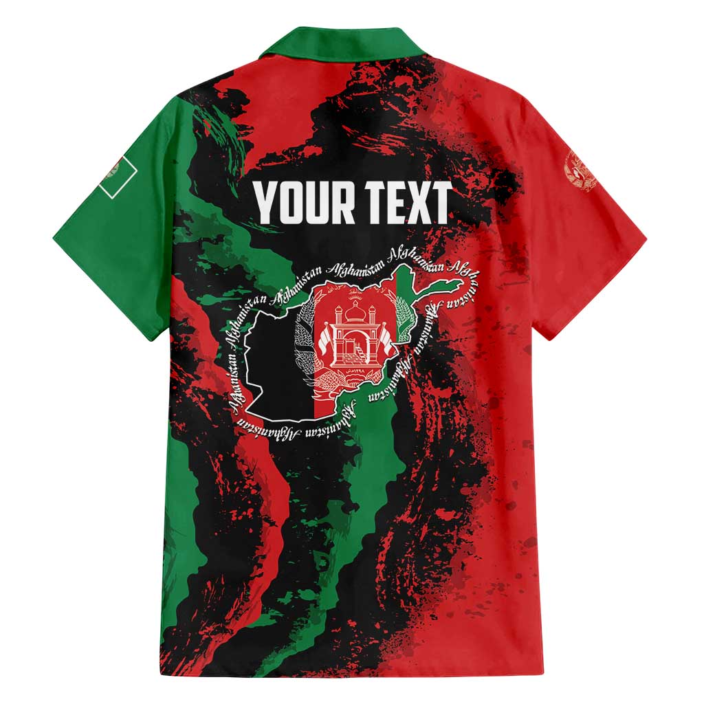 Personalized Afghanistan Hawaiian Shirt Grunge Style