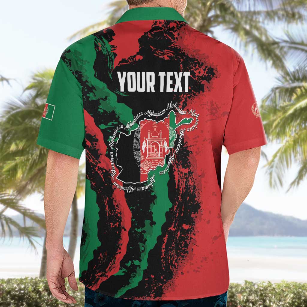 Personalized Afghanistan Hawaiian Shirt Grunge Style