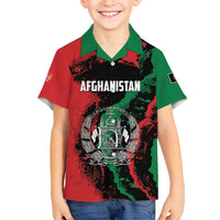 Personalized Afghanistan Kid Hawaiian Shirt Grunge Style