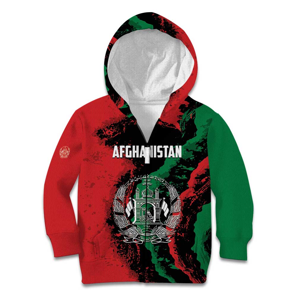 Personalized Afghanistan Kid Hoodie Grunge Style