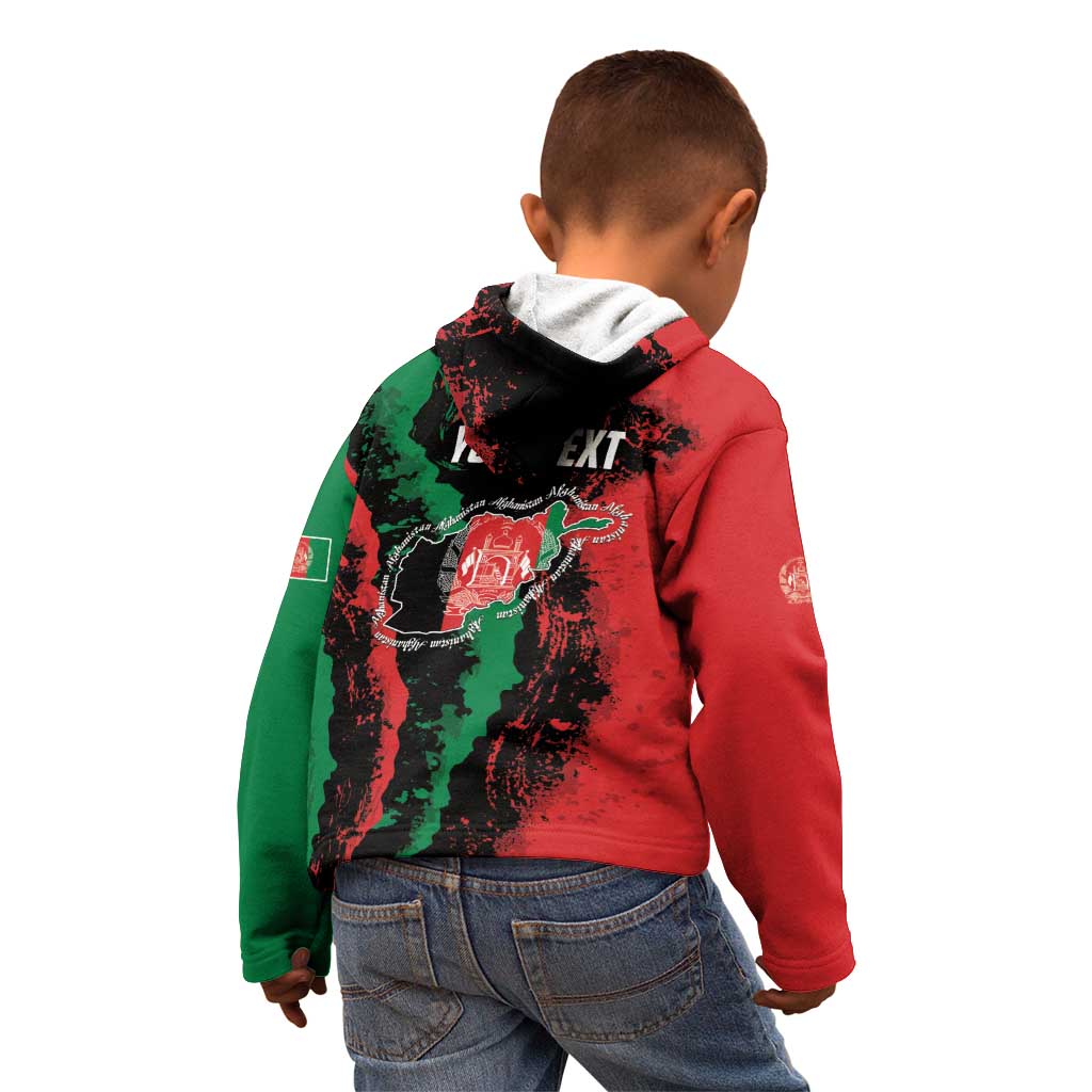Personalized Afghanistan Kid Hoodie Grunge Style