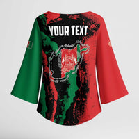 Personalized Afghanistan Kimono Sleeve Blouse Grunge Style