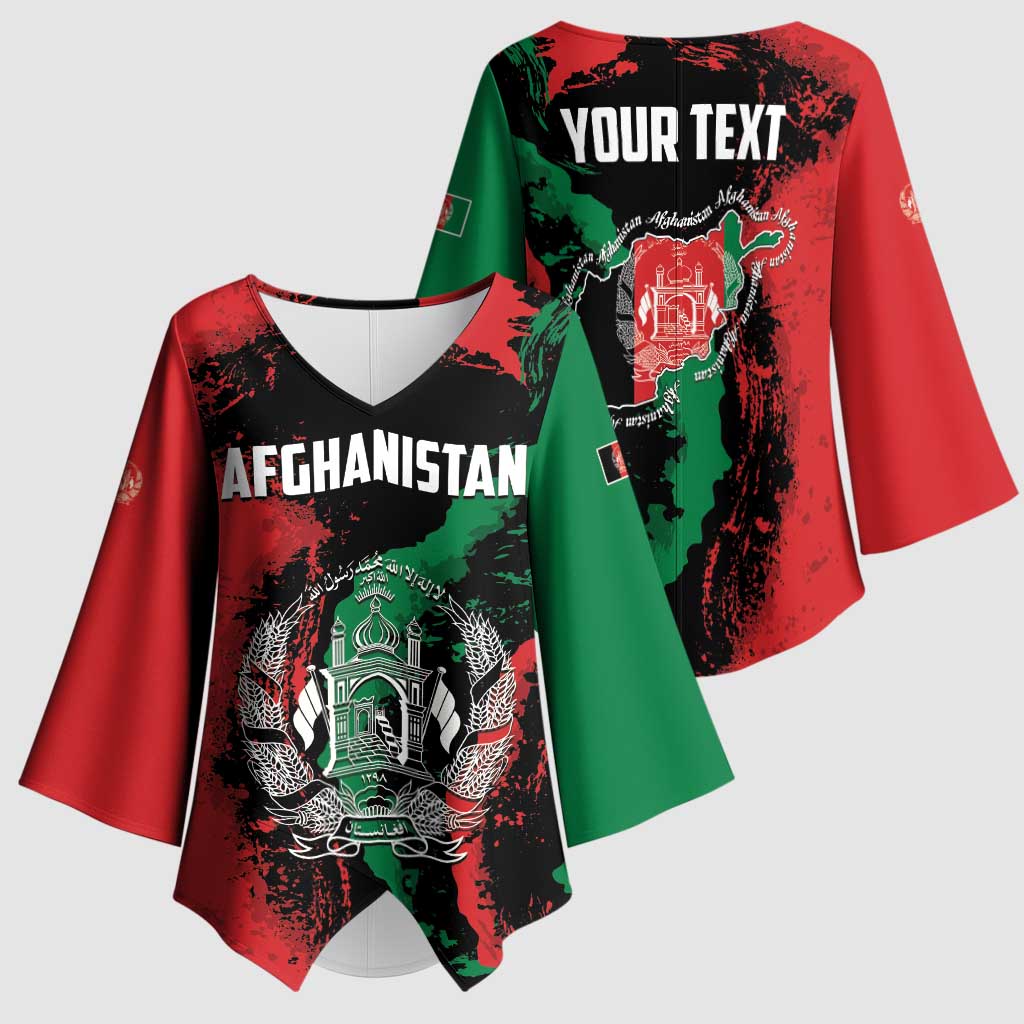 Personalized Afghanistan Kimono Sleeve Blouse Grunge Style