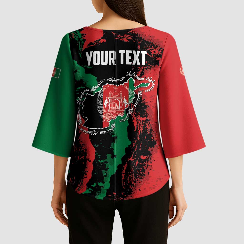 Personalized Afghanistan Kimono Sleeve Blouse Grunge Style