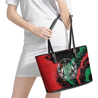 Afghanistan Leather Tote Bag Grunge Style