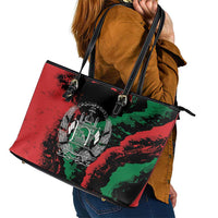Afghanistan Leather Tote Bag Grunge Style